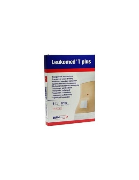 Leukomed T Plus Apósito Transparente 8Cm X 10Cm, 5 Uds