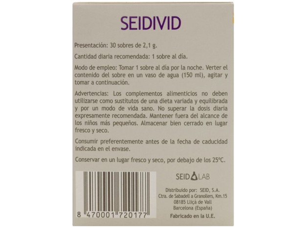 Seidivid 30 Sobres - Seid