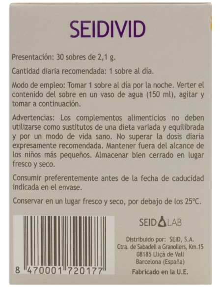 Seidivid 30 Sobres - Seid
