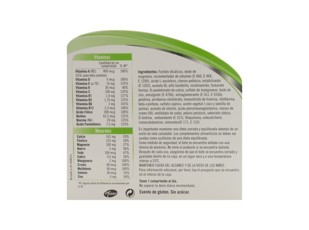 Multicentrum Vitaminas Y Minerales 90Comp
