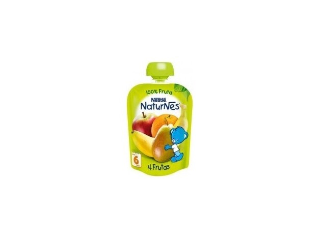 Nestlé Puré 4 Frutas Bolsa, 90 G