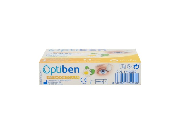 Optiben Ojos Irritados Sequedad Ocular, 10 Uds