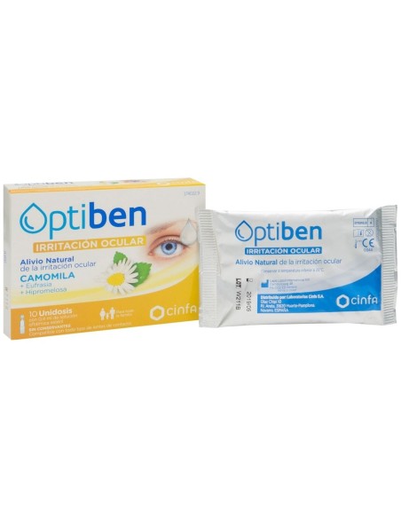 Optiben Ojos Irritados Sequedad Ocular, 10 Uds