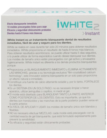 Iwhite Instant2 Kit Blanqueador 10 Moldes