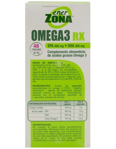 Enerzona Omega 3 Rx 1 Gr 48 Caps