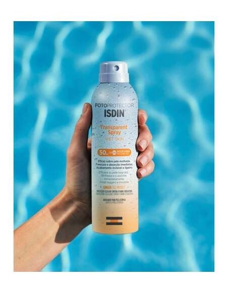 Isdin Fotoprotector Transparent Spray Wet Skin Spf 30, 250 Ml