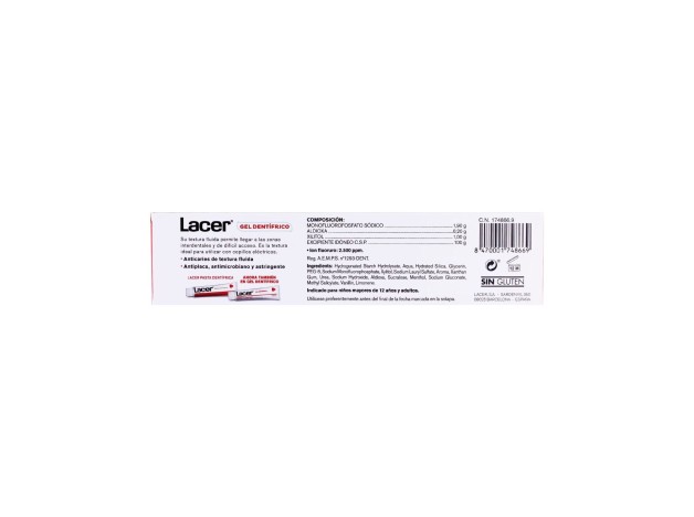 Lacer Gel Dentífrico 125Ml