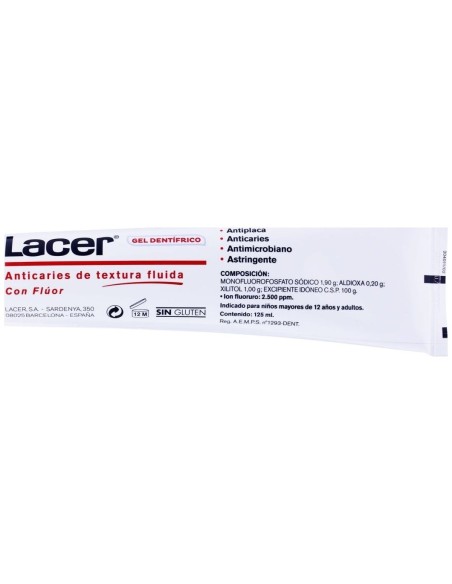 Lacer Gel Dentífrico 125Ml