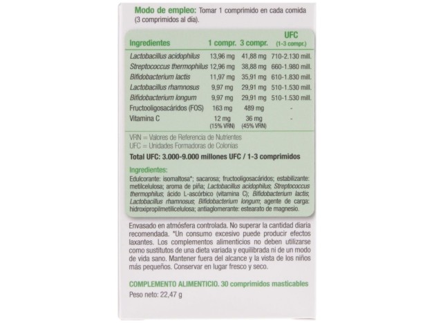 Produo Flora, 30 Comprimidos