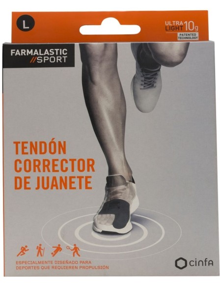 Farmalastic Sport Tendón Corrector De Juanete Talla L, 1 Ud