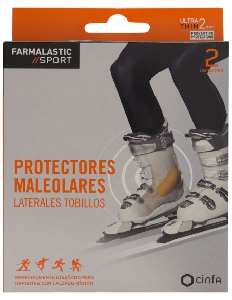 Farmalastic Sport Apósito Protector Maleolo Laterales Tobillos 5X11Cm 2Uds