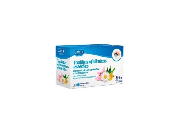 Care+ Toallitas Oftálmicas Estériles, 30 Uds