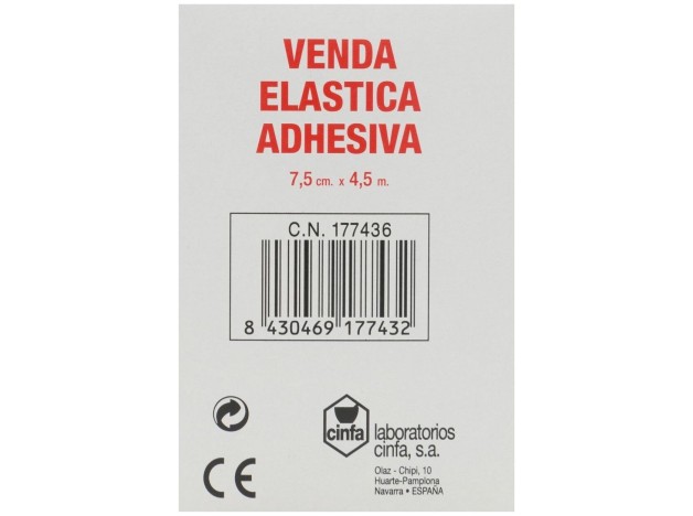 Farmalastic Venda Elástica Adhesiva 4,5 M X 7,5...