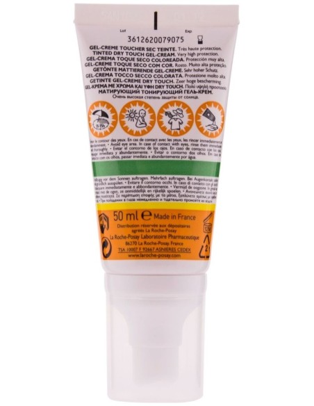 La Roche-Posay Anthelios Uvmune 400 Oil Control Gel-Crema Spf50+ Con Color 50Ml
