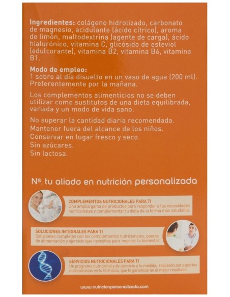 Ns Vitans Colageno+ Limon 30 Sobres