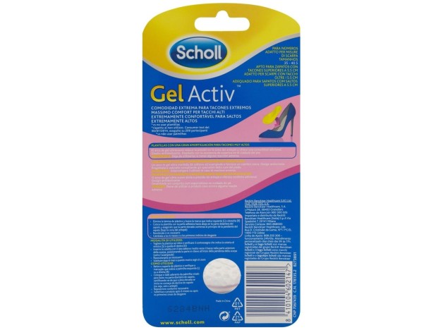 Scholl Gel Activ Tacones Muy Altos 2Uds