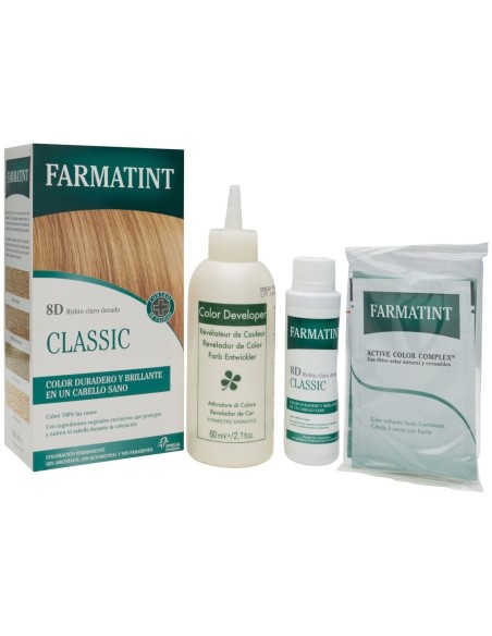 Farmatint Gel Coloración Permanente 8D-Rubio Claro Dorado 5 U