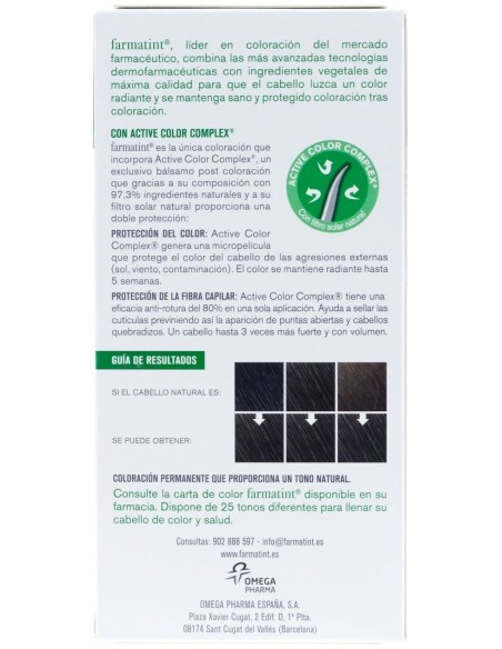 Farmatint Gel Coloración Permanente 3N-Castaño Oscuro 5 U