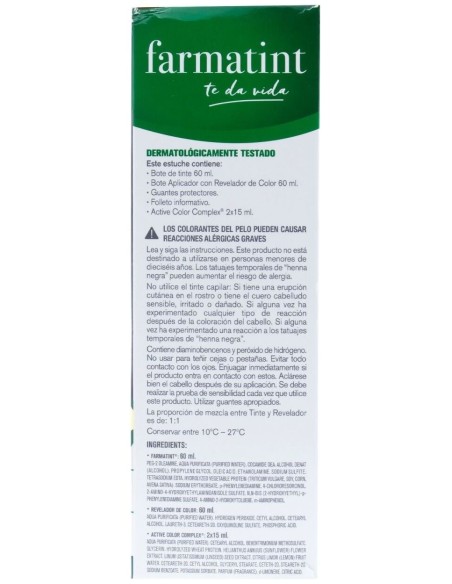 Farmatint Gel Coloración Permanente 3N-Castaño Oscuro 5 U