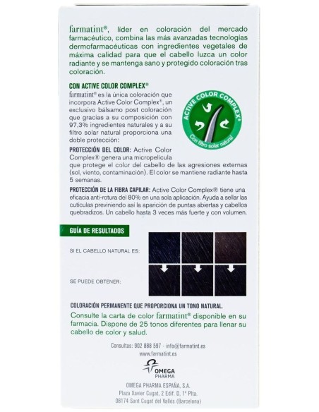 Farmatint Gel Coloración Permanente 4N-Castaño 5 U