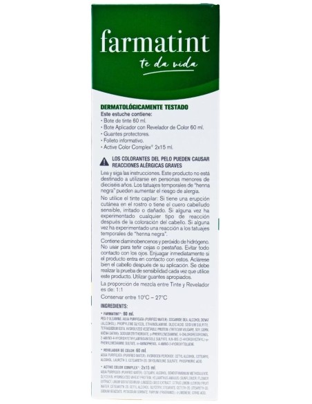 Farmatint Gel Coloración Permanente 4N-Castaño 5 U
