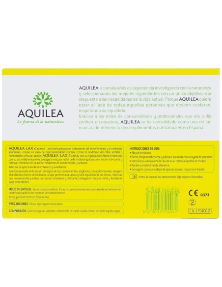 Aquilea Lax Enemas, 6 Uds