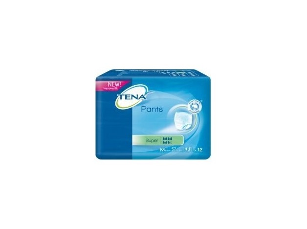 Tena Pants Super Orina Ligera Talla M, 12 Uds