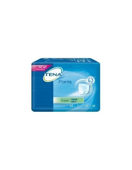Tena Pants Super Orina Ligera Talla M, 12 Uds