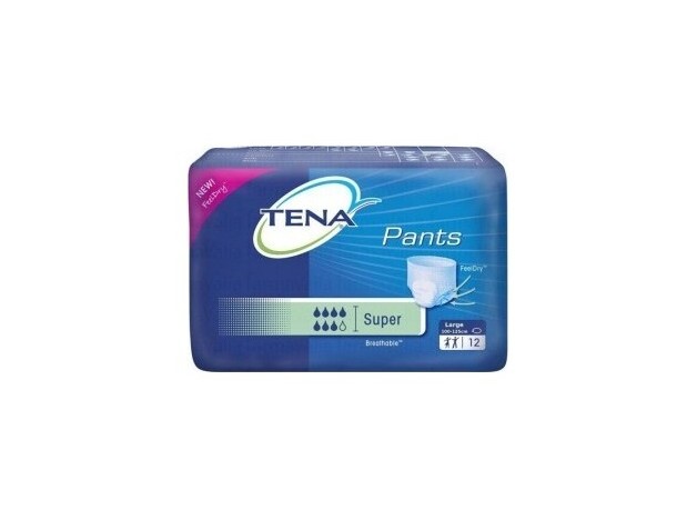 Tena Pants Orina Ligera Super Talla G, 12 Uds