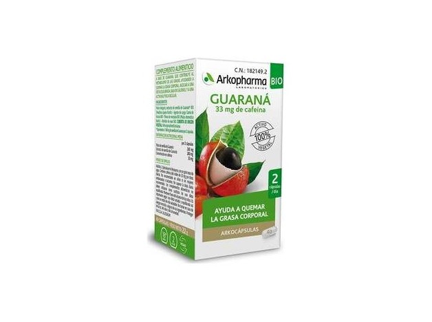 Arkopharma Arkocápsulas Guaraná Bio 40Caps