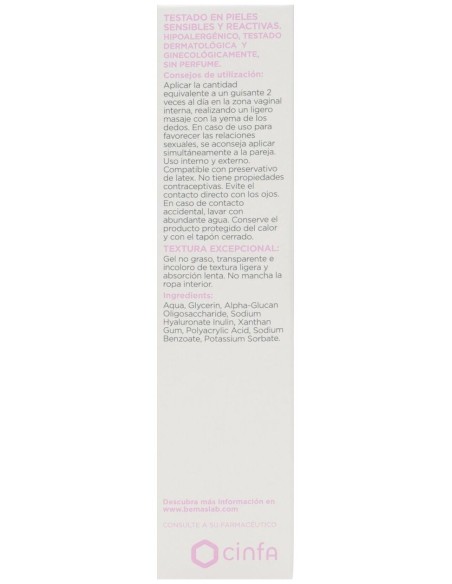 Be+ Cuidado Femenino Gel Hidratante Vaginal Interno 30Ml