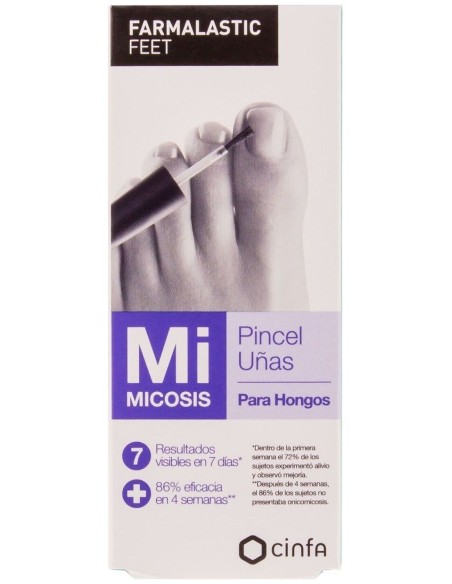 Farmalastic Micosis Pincel De Uñas Para Hongos, 4 Ml