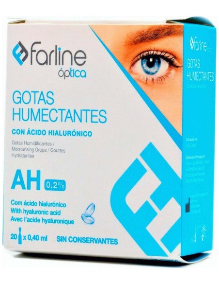 Farline Gotas Humectantes Con Ácido Hialurónico, 20 Monodosis
