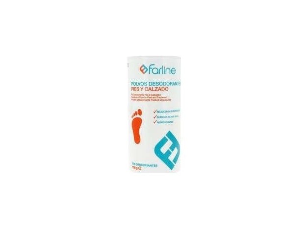 Farline Polvos Desodorantes De Pies, 100 G