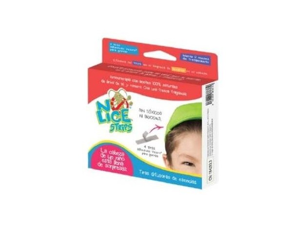 No Lice Strips Tiras Auto-Adhesivas Antipiojos 2Ud
