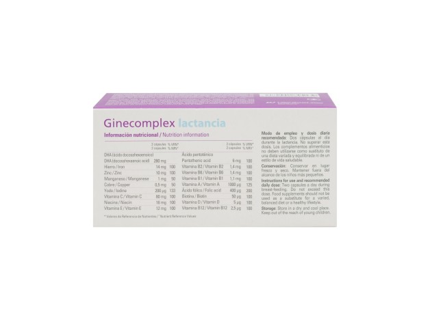 Laboratorios Viñas Ginecomplex Lactancia 60 Caps