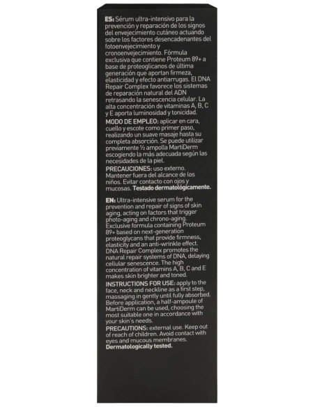 Martiderm® Platinum Proteum Sérum Envase Cristal 30Ml