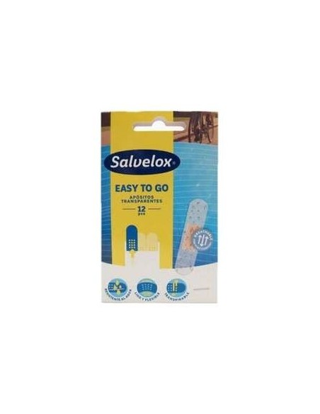 Salvelox Easy To Go Apósito Adhesivo Transparente 12Uds