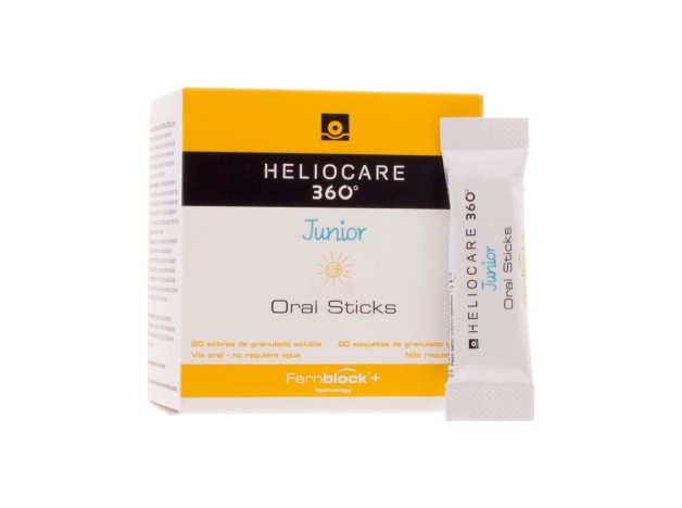 Heliocare 360º Junior Oral Sticks, 20 Uds