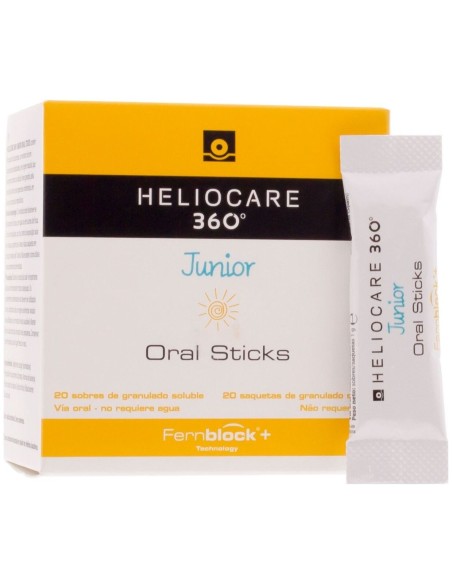 Heliocare 360º Junior Oral Sticks, 20 Uds