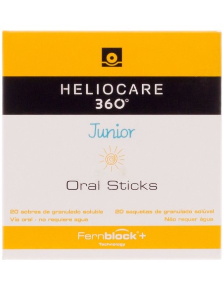 Heliocare 360º Junior Oral Sticks, 20 Uds