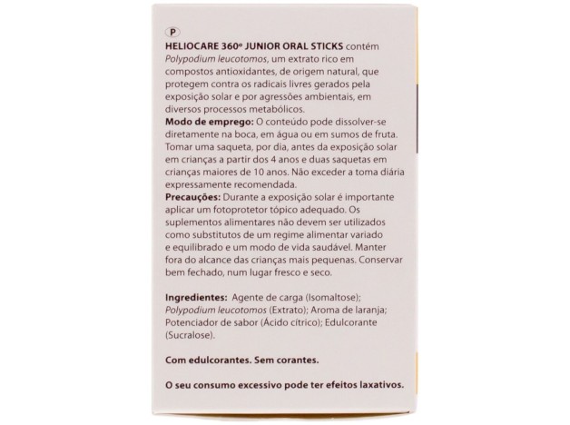 Heliocare 360º Junior Oral Sticks, 20 Uds