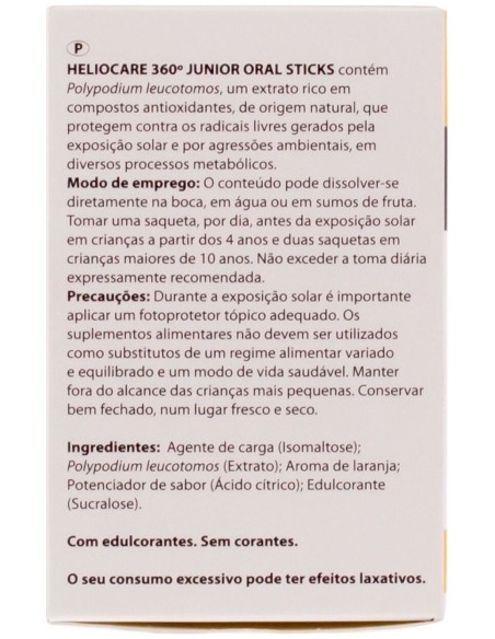 Heliocare 360º Junior Oral Sticks, 20 Uds