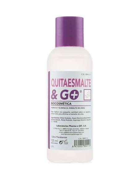 %26 Go Quitaesmalte Sin Acetona 125Ml