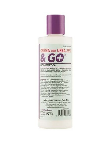 Laboratorios Pharma %26 Go Crema Urea 25% %26 Go 250Ml