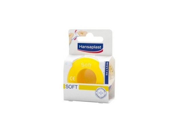 Hansaplast Esparadrapo Suave, 5 M X 2,5 Cm