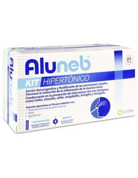 Aluneb Kit Hipertónico Con Dispositivo Nebulizador, 20 Viales