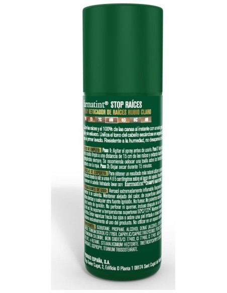 Farmatint Stop Raíces Rubio Claro, 75 Ml