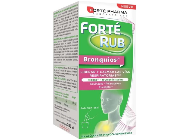 Forté Pharma Forté Rub Bronquios Jarabe, 150 Ml