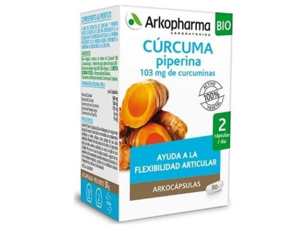 Arkopharma Arkocápsulas Cúrcuma Piperina 80Caps